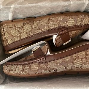 Brand new women’s COACH driving loafers shoes